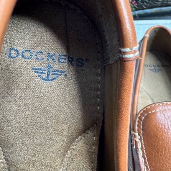 Dockers Mens Leather Loafers Size 8M Brown Catalina Slip-On Shoes main image 10